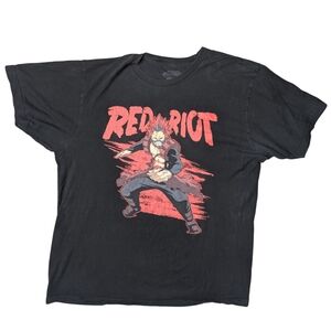 5for$25 MY Hero‎ Academy Men's Large Black Graphic Short Sleeve Tee Shirt